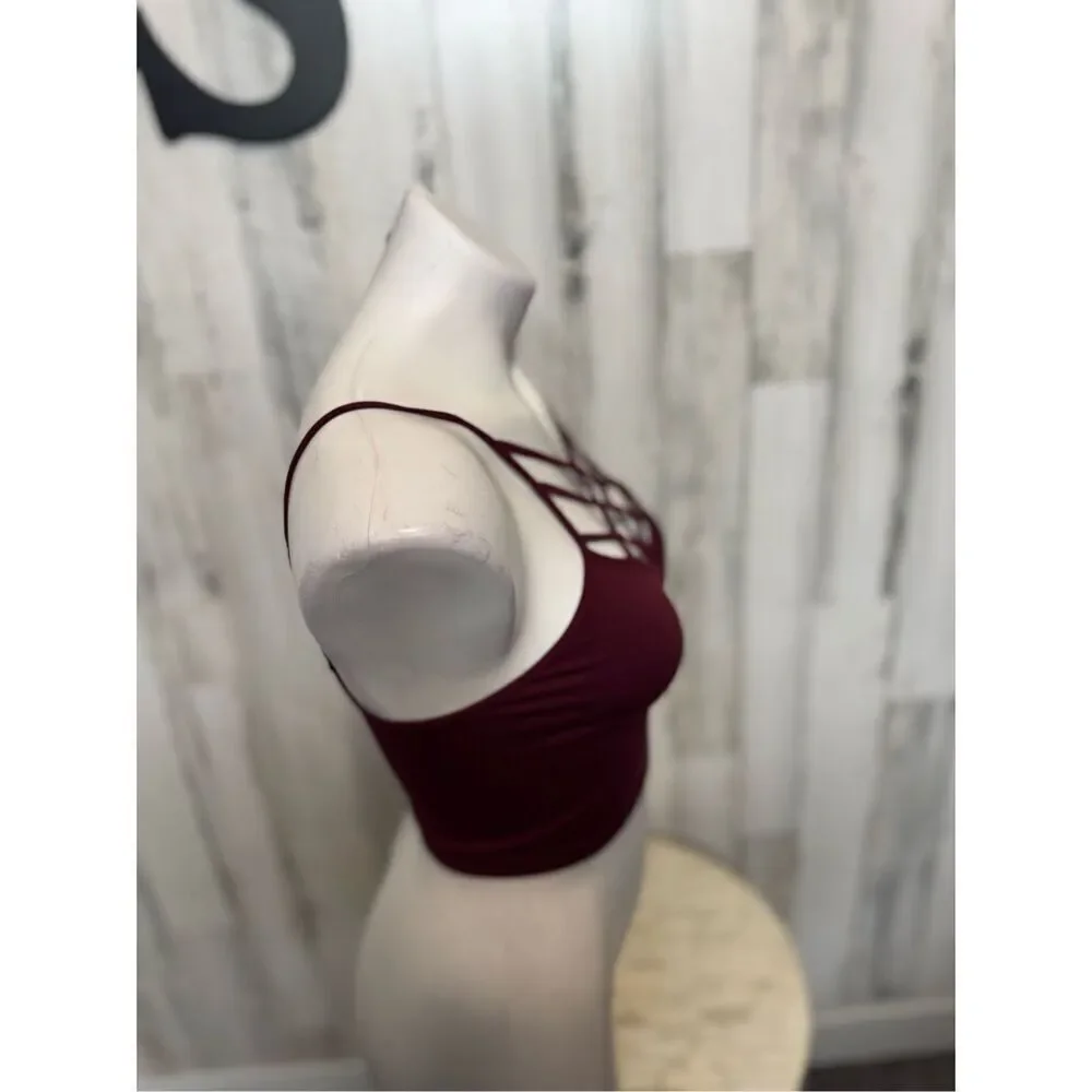 Red crop top - Picture 7 of 8